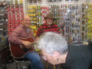 Book signing and jamming with Steve Liesman from CNBC.